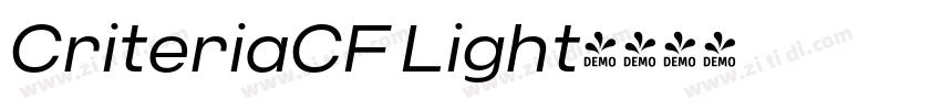 CriteriaCF Light字体转换
